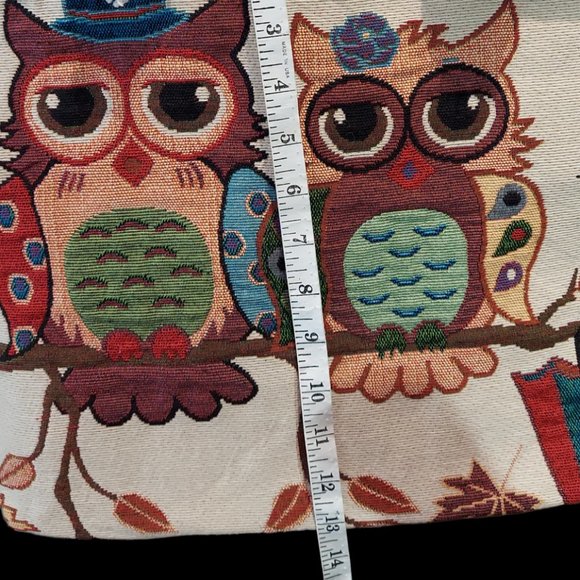 Unbranded Canvas "Couple" Owl Tote - Picture 5 of 8